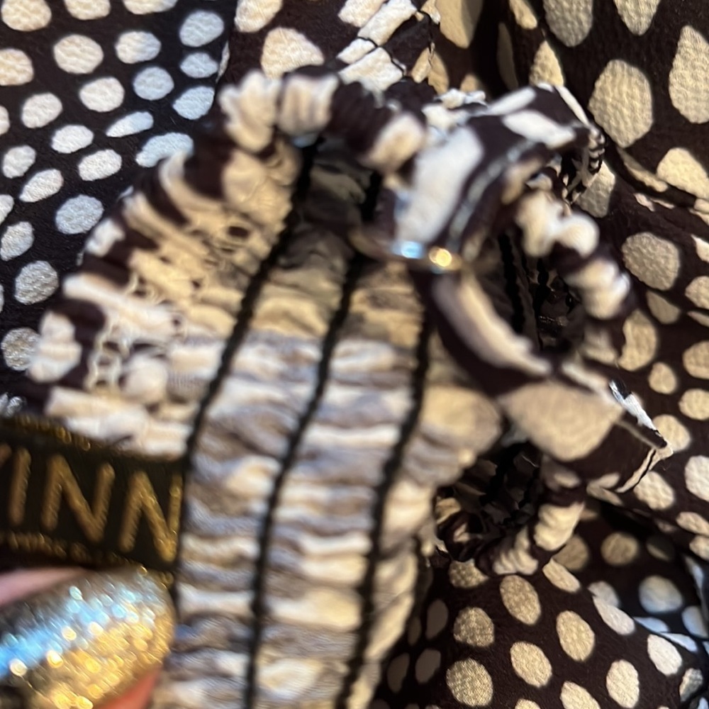 Chocolate & Cream Ruffle Dress - Picture 6 of 7